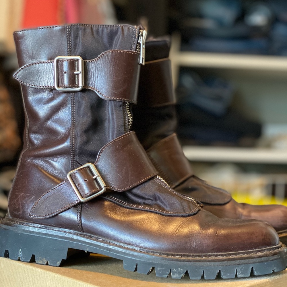 Vintage Barney’s New York combat boots